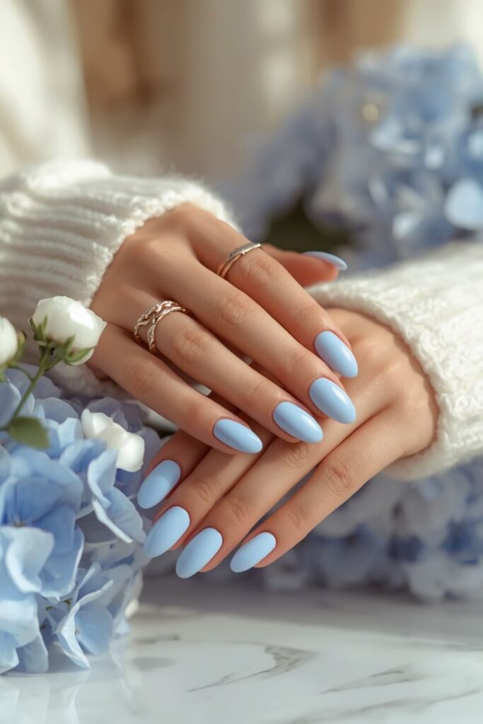 blue dip powder nails blue dip powder nails
