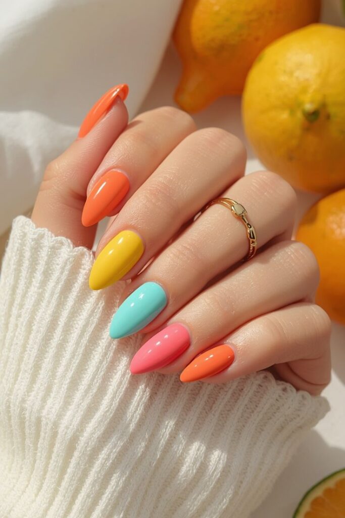 bright summer dip nails bright summer dip nails
