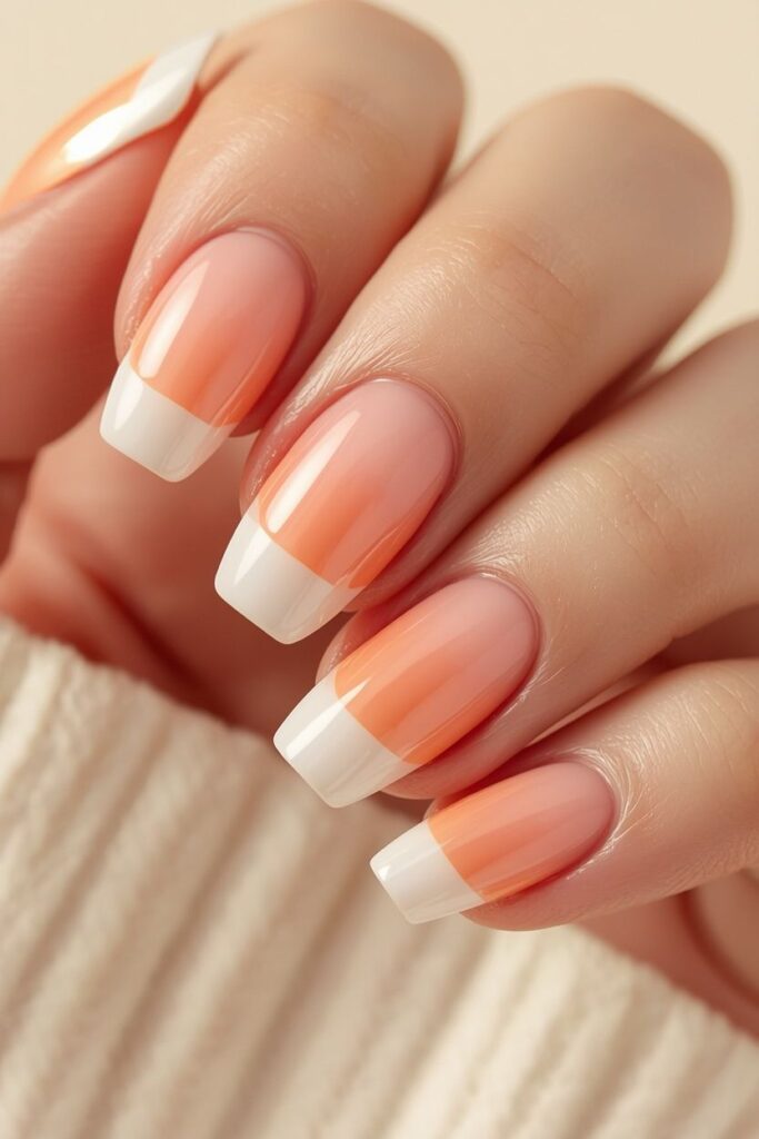 glossy summer nail