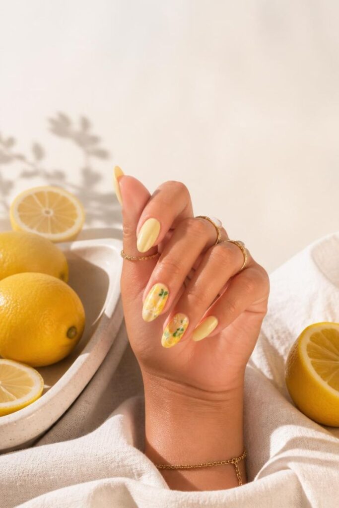 lemon nail ideas lemon nail ideas