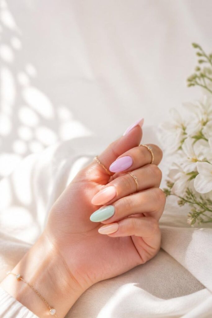 pastel dip powder nails pastel dip powder nails