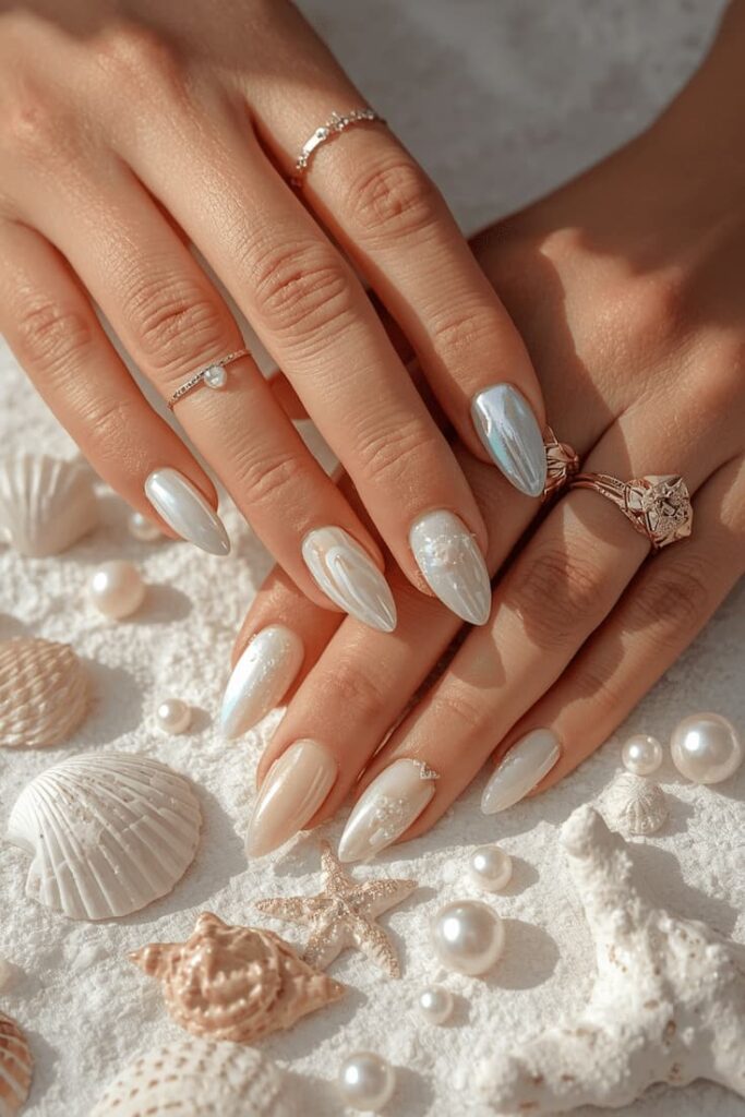 seashell nails seashell nails