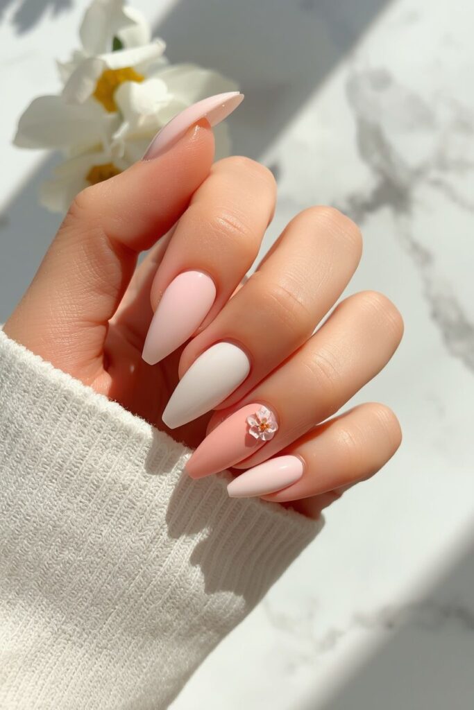 summer acrylic nail