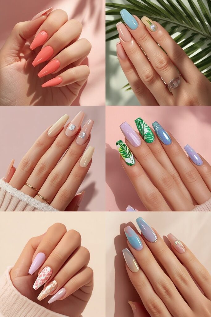 summer press on nail