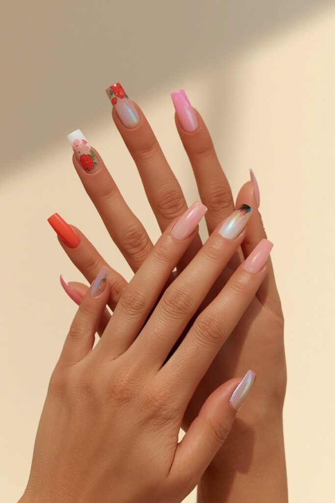summer square nail