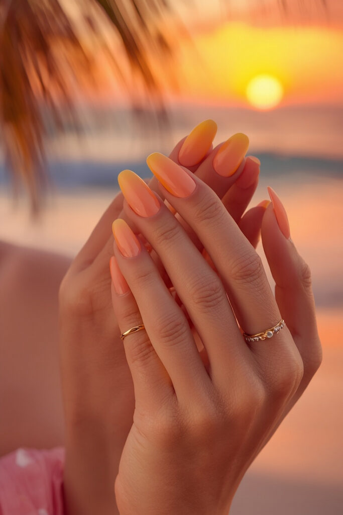 sunset nails sunset nails