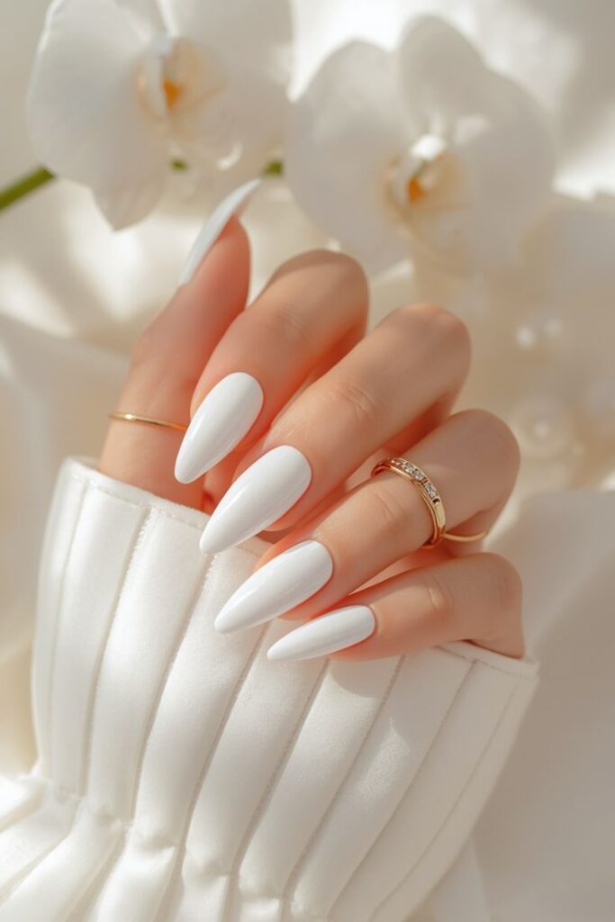 white chrome nails white chrome nails