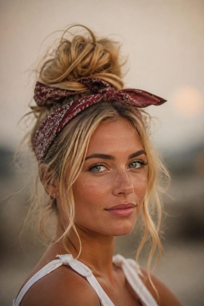 bandana-top-knot