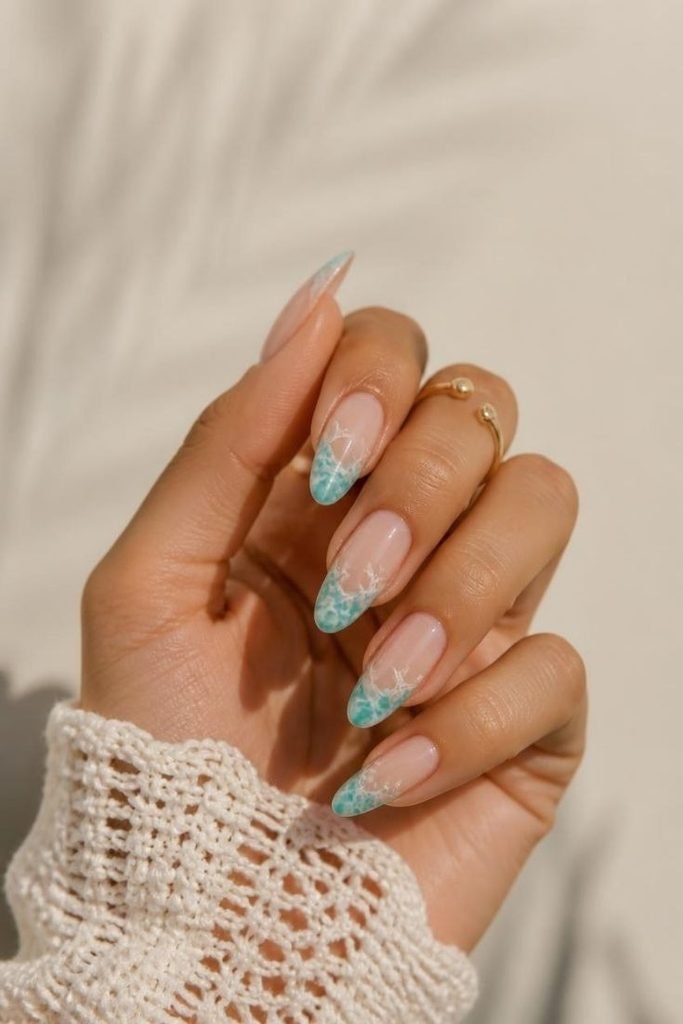 29 Pool Party Nails 2026: Fun, Colorful Designs for Summer Vibes starfish-nail-art