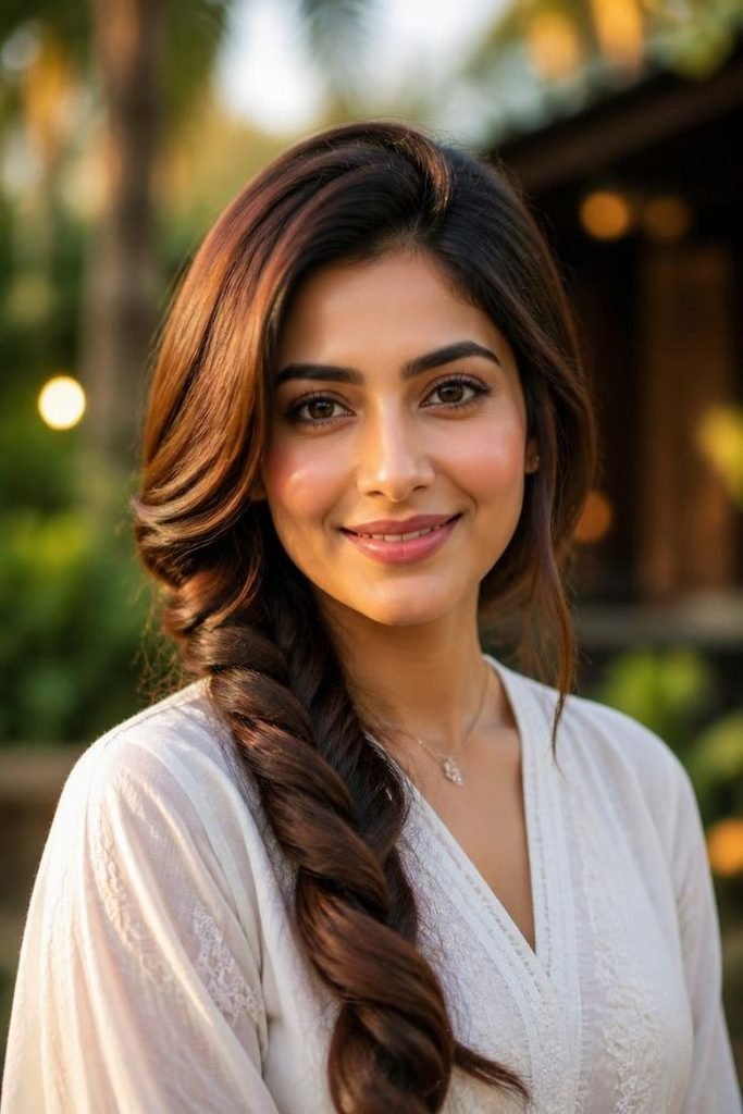 30 Summer Prom Hairstyles 2026: Glamorous, Trendy Looks That Last All Night side-braid-with-blowout