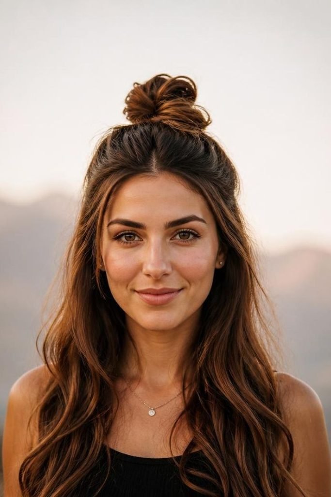 30 Summer Prom Hairstyles 2026: Glamorous, Trendy Looks That Last All Night voluminous-half-up-bun