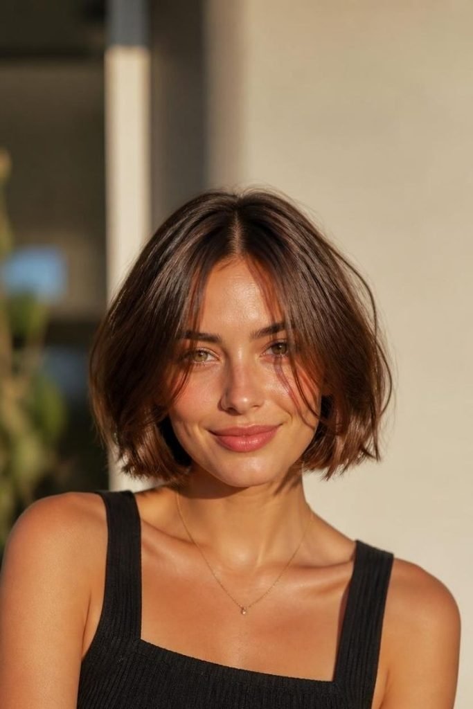 glossy-brunette-french-bob