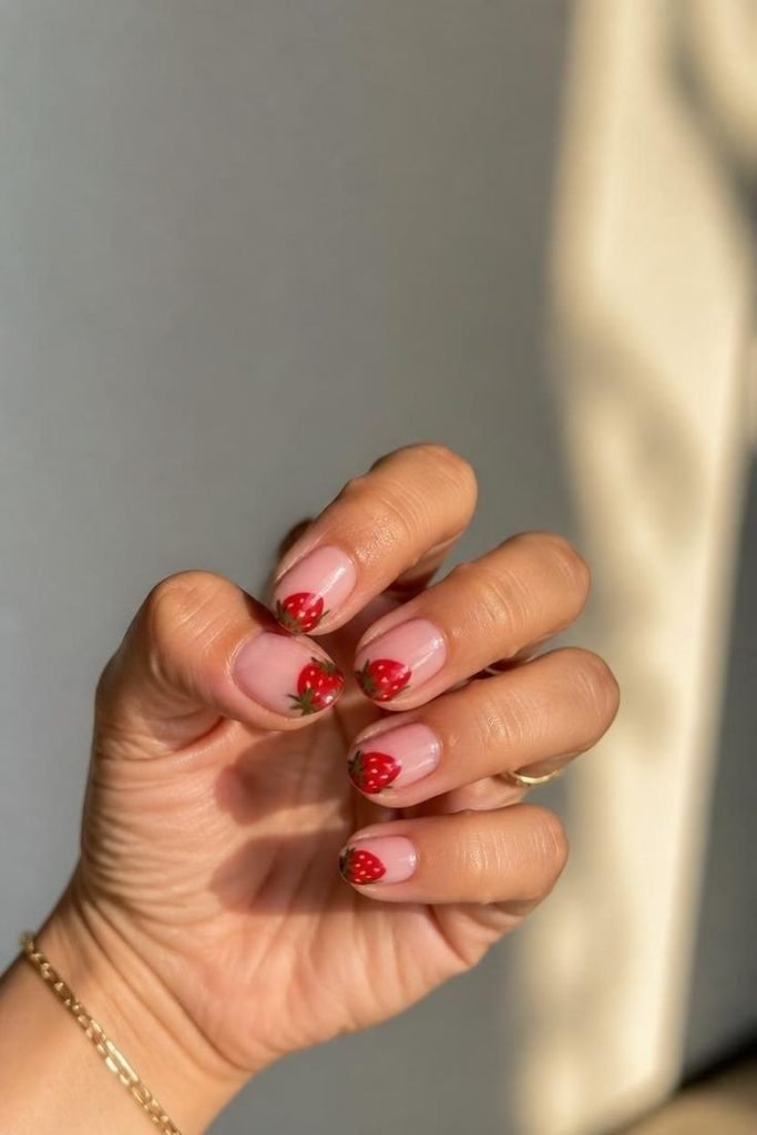  strawberry-nails