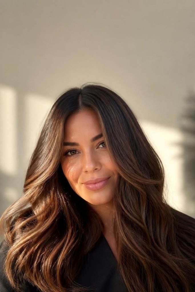 29 Balayage Hair Color Ideas for Summer 2026: Sun-Kissed Shades to Try chocolate-brown-balayage
