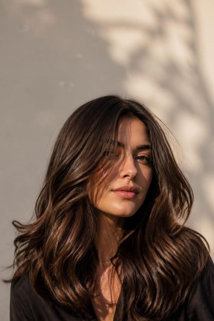 29 Balayage Hair Color Ideas for Summer 2026: Sun-Kissed Shades to Try dark-chocolate-balayage