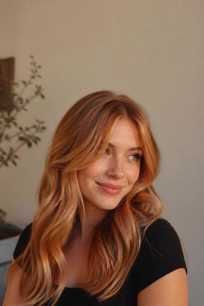 29 Balayage Hair Color Ideas for Summer 2026: Sun-Kissed Shades to Try strawberry-blonde-balayage