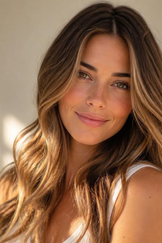 honey-blonde-with-caramel-highlights