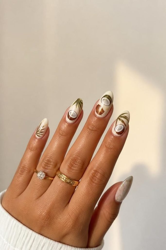 coconut-nail-art