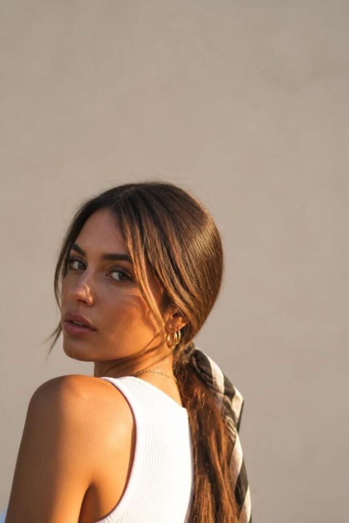 low-bandana-ponytail