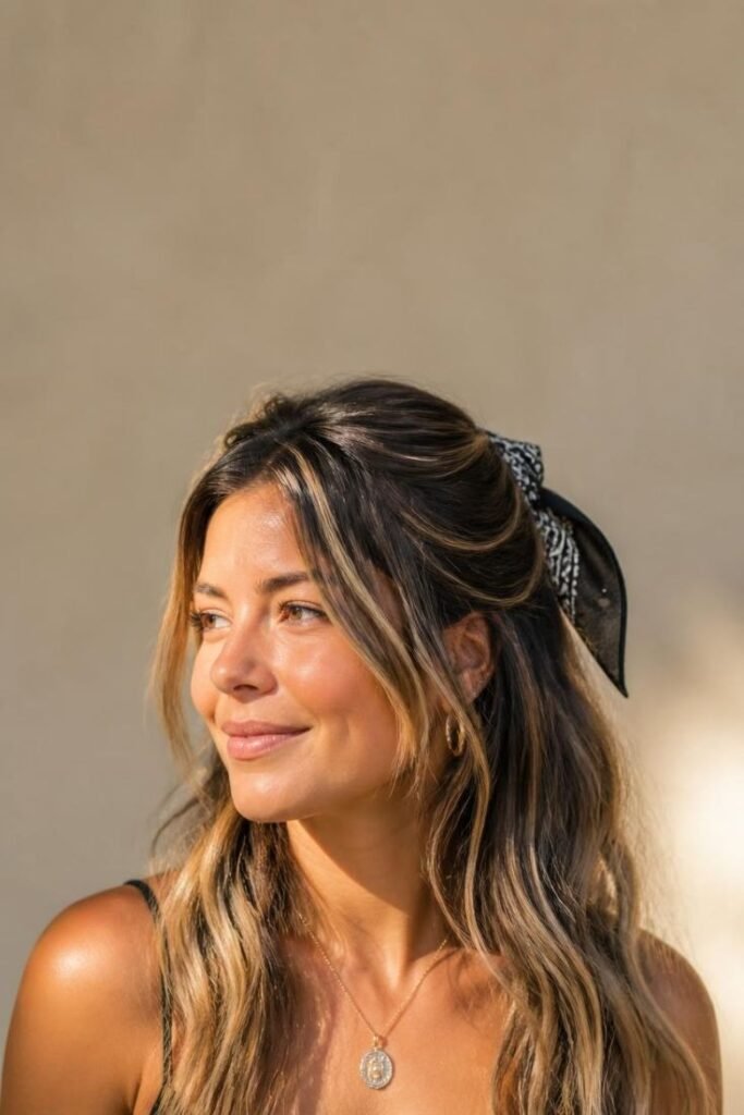 bandana-half-up