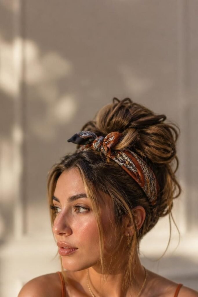 bandana-twisted-updo