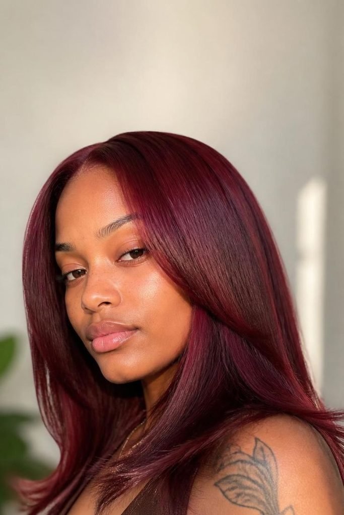 red-silk-press