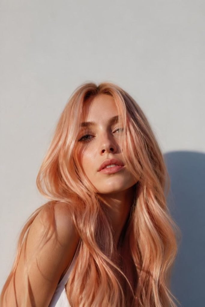 peachy-blonde