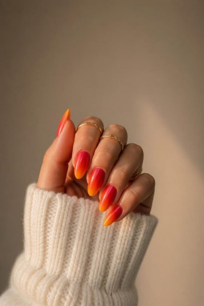 bright-sunset-ombre-nails