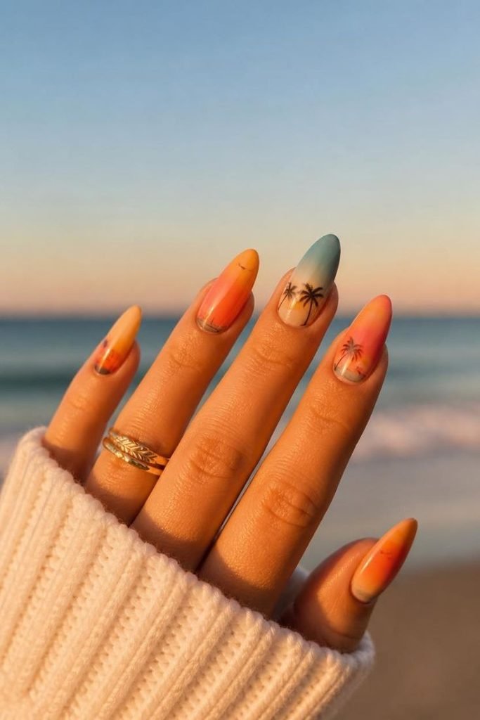 beach-sunset-nails
