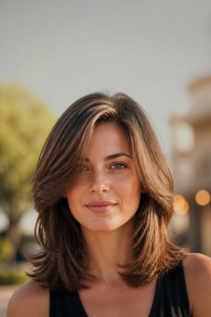 feathered-shoulder-length-cut