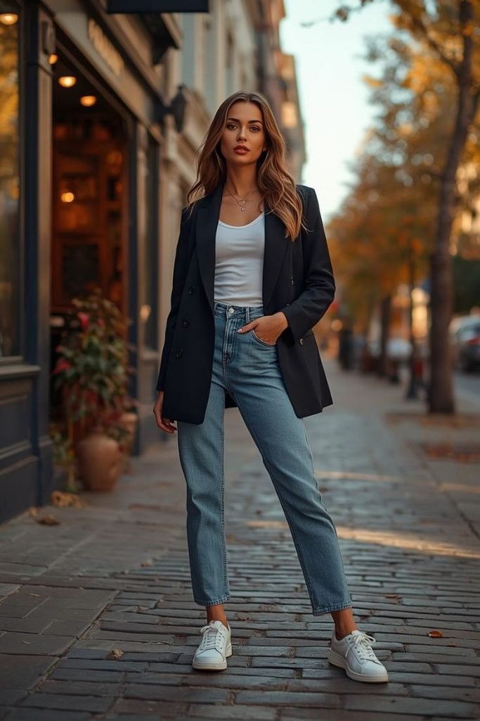 blazer-jeans-sneakers