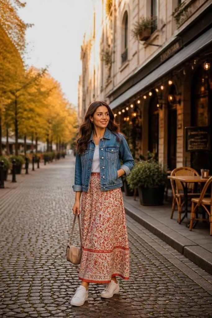 denim-jacket-printed-maxi-skirt
