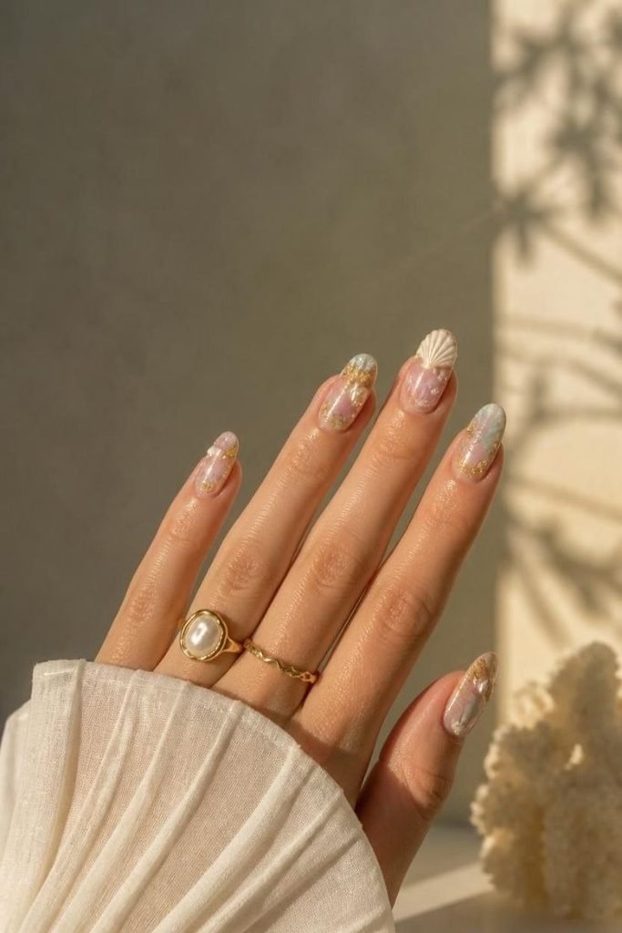 3d-seashell-nail-art