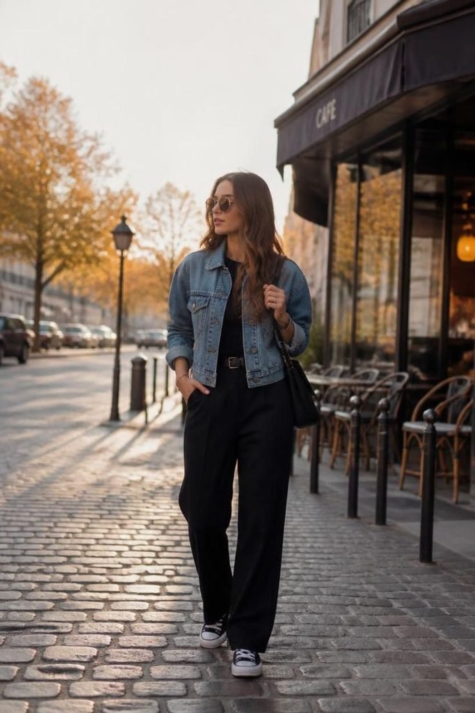 denim-jacket-black-trousers
