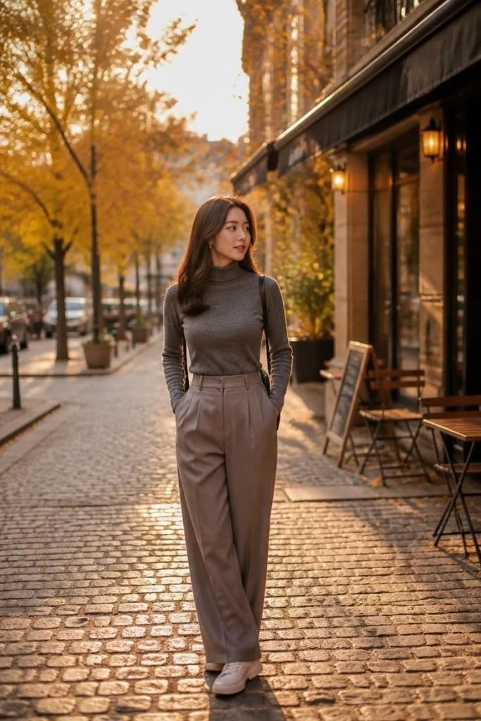 turtleneck-wide-leg-trousers