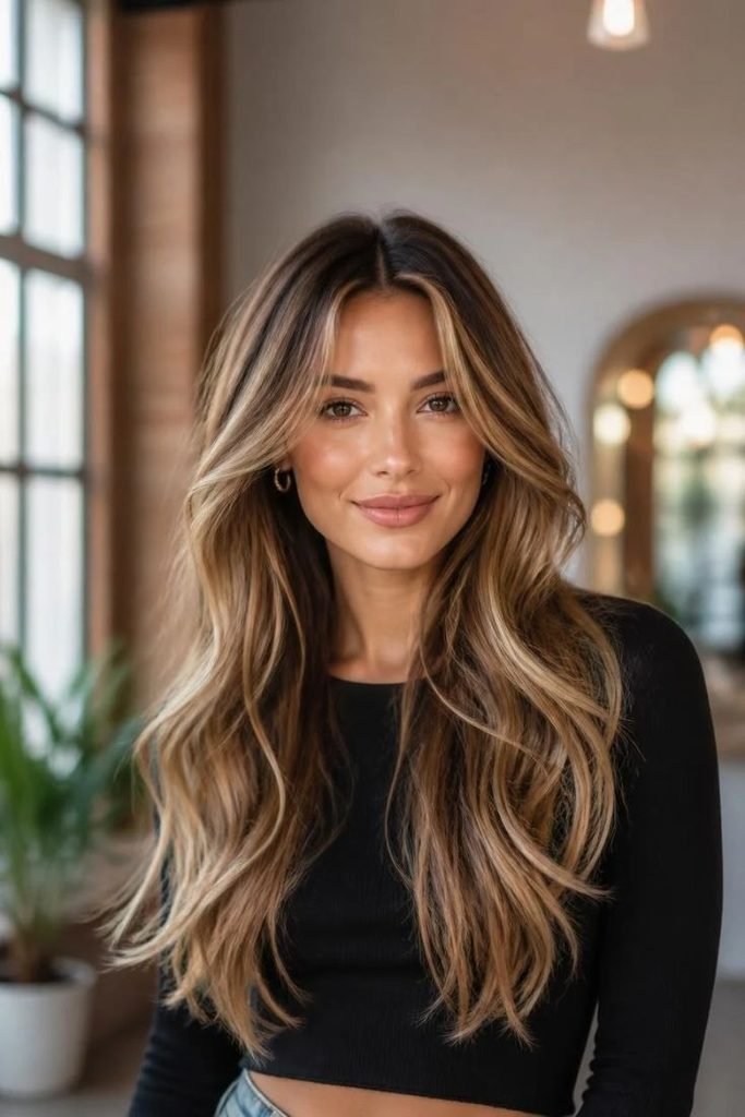 28 Best Long Layered Haircuts 2026: Trendy Styles for Instant Volume, Movement & Shape long-layers-with-money-pieces