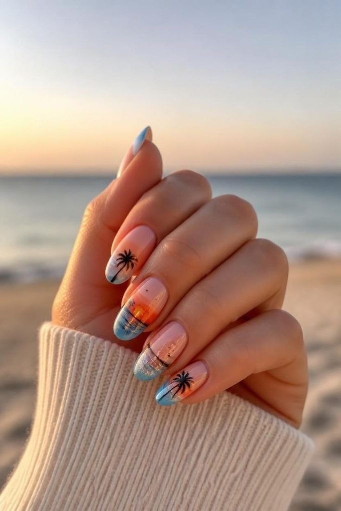 beach-sunset-nails