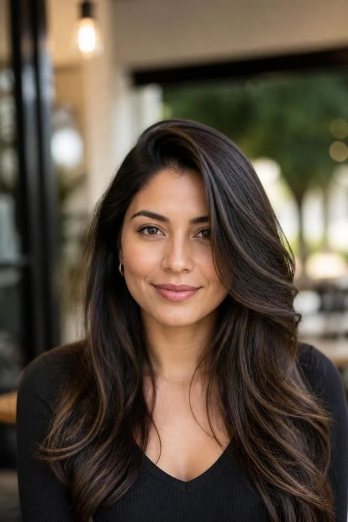 28 Best Long Layered Haircuts 2026: Trendy Styles for Instant Volume, Movement & Shape long-layers-with-deep-side-part