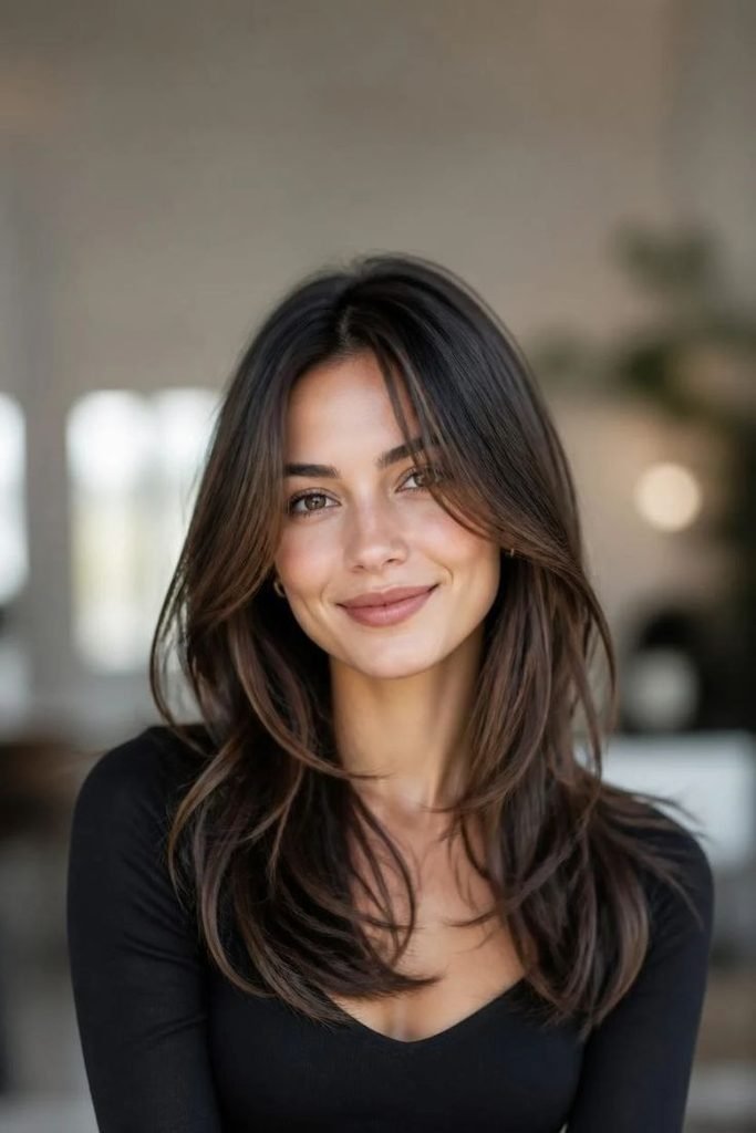 28 Best Long Layered Haircuts 2026: Trendy Styles for Instant Volume, Movement & Shape long-layered-hair-with-peekaboo-highlights