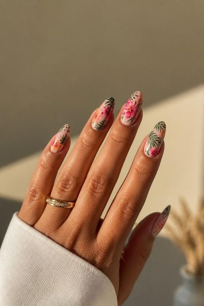 tropical-floral-nails