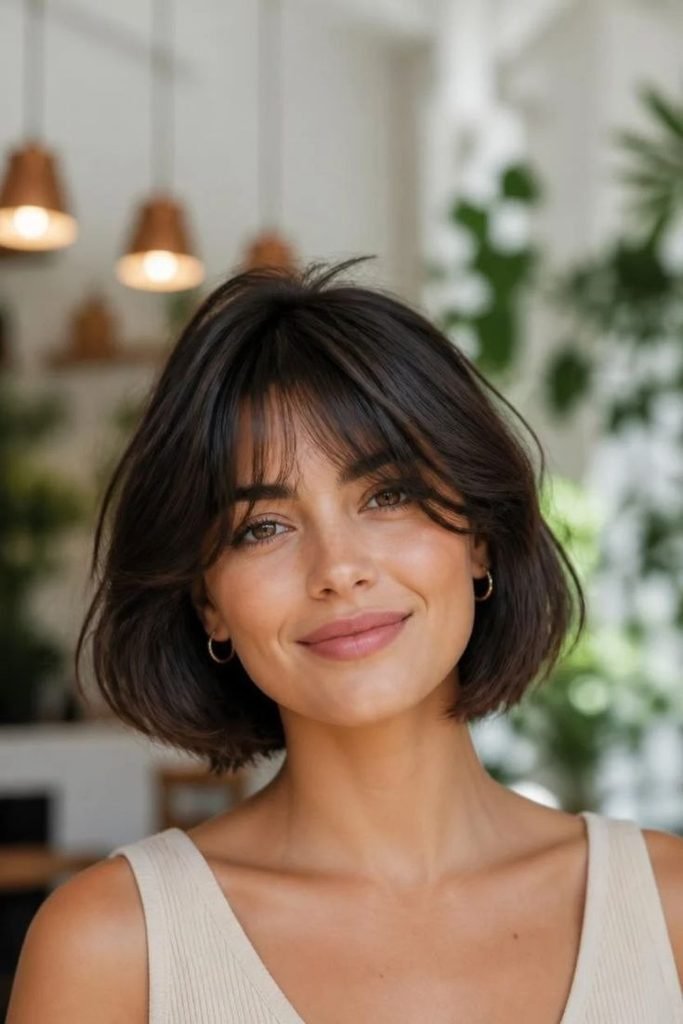 curtain-bangs-with-a-textured-bob