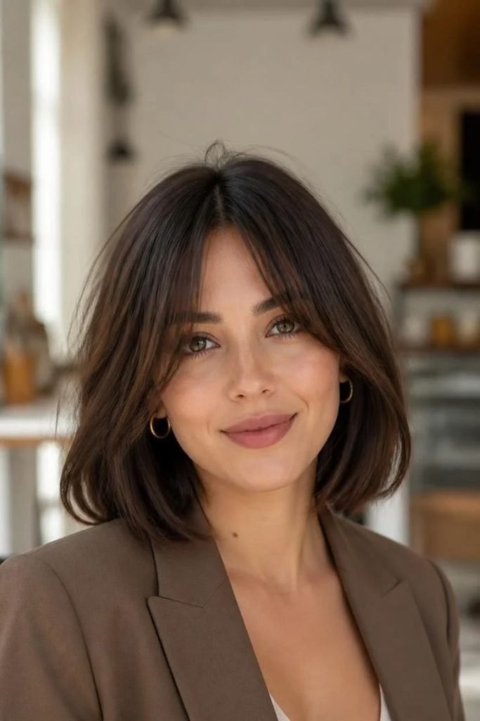 sleek-lob-with-curtain-bangs