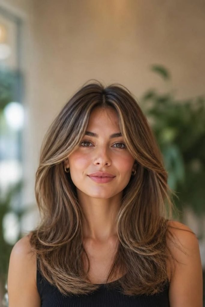 tousled-layers-with-curtain-bangs