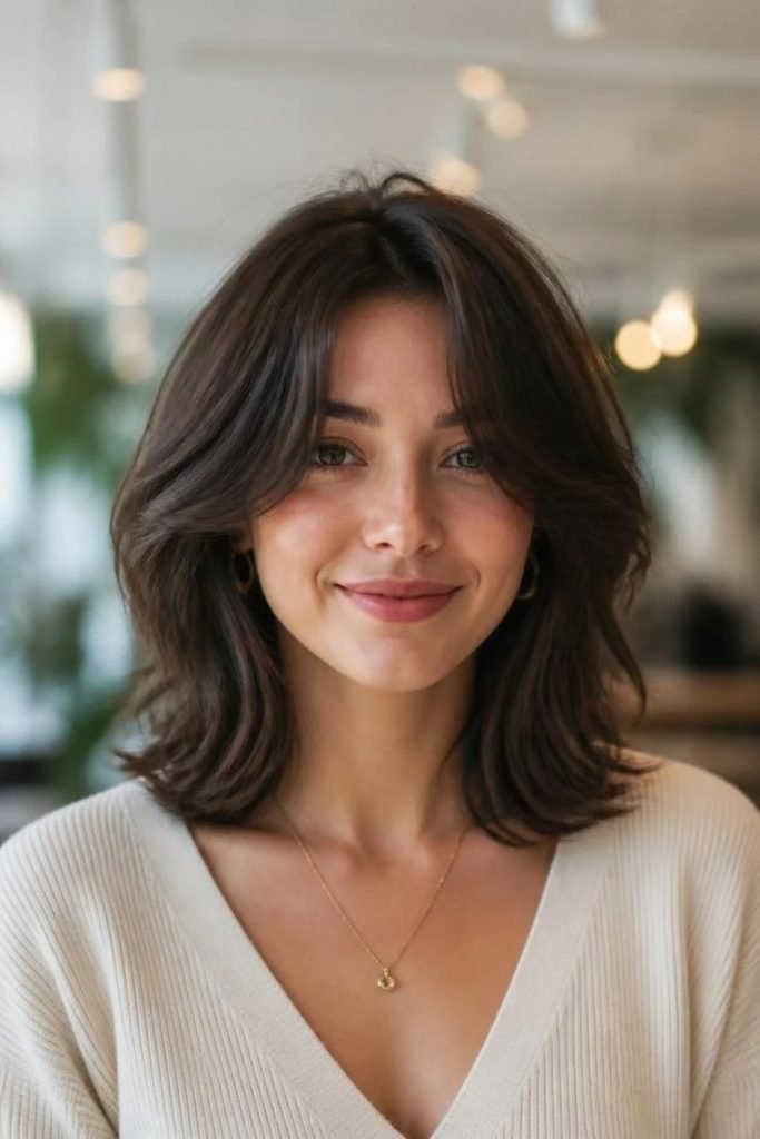 28 Best Shoulder-Length Haircuts 2026: Chic, Flattering & Effortlessly Stylish Looks shoulder-length-shag