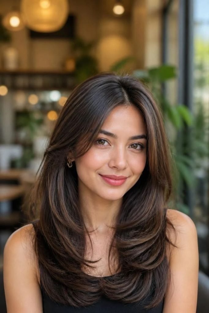 28 Best Shoulder-Length Haircuts 2026: Chic, Flattering & Effortlessly Stylish Looks shoulder-length-butterfly-layers