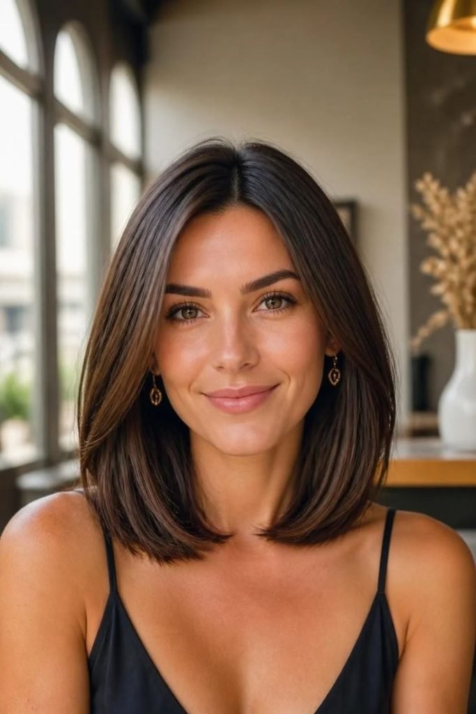 28 Best Shoulder-Length Haircuts 2026: Chic, Flattering & Effortlessly Stylish Looks sleek-shoulder-length-haircut
