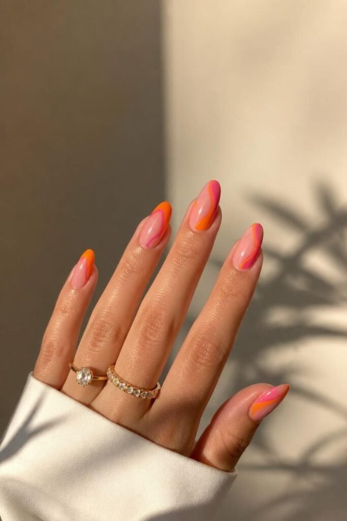 neon summer nails