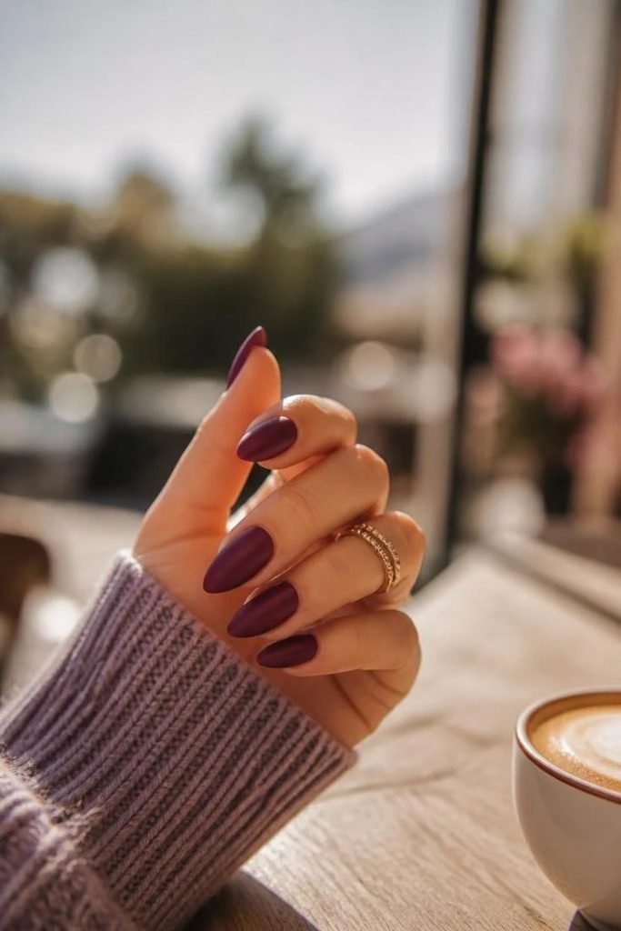 matte-plum-nails