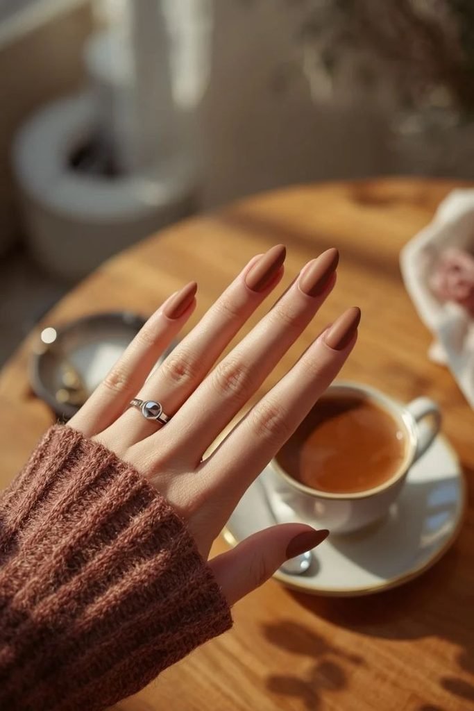 matte-mocha-nails