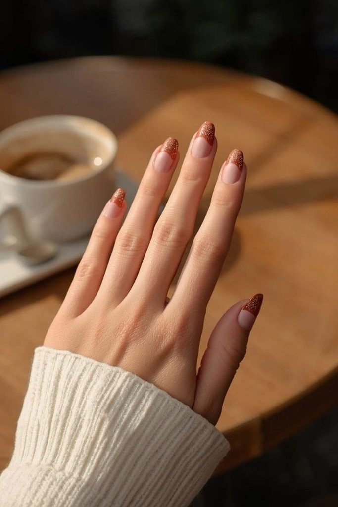 matte-french-with-velvet-accent-nails